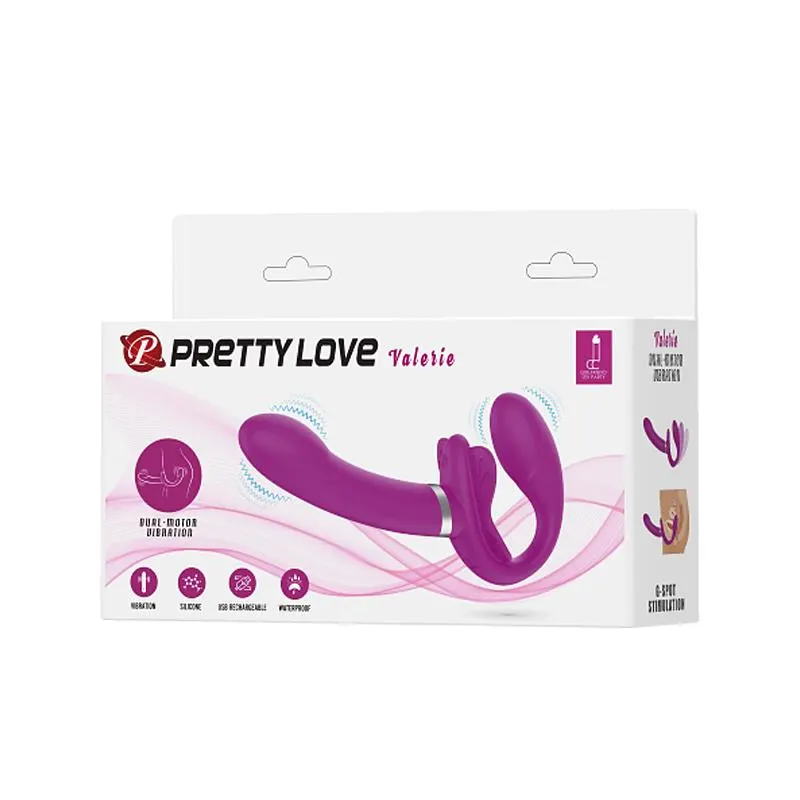 Valerie Vibrador para Parejas sin Arnés USB · PRETTYLOVE · Estimuladores de Clítoris — Foto 8