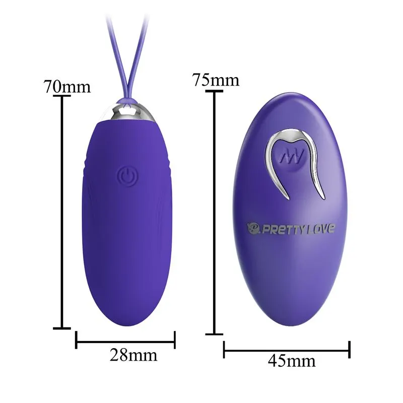 Jenny Youth Huevo Vibrador con Control Remoto · PRETTYLOVE · Huevos y Balas Vibradoras — Foto 7