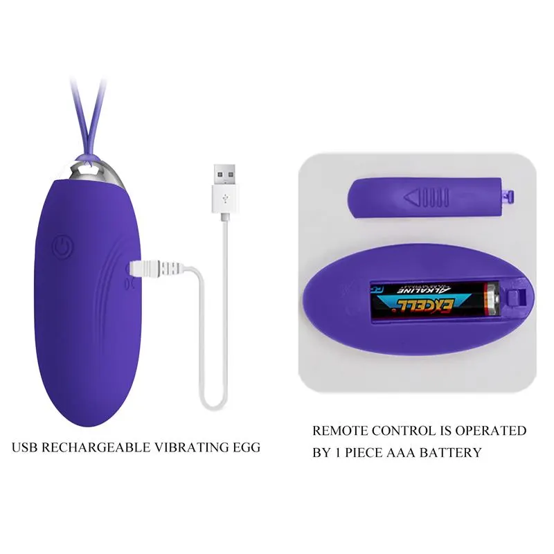 Jenny Youth Huevo Vibrador con Control Remoto · PRETTYLOVE · Huevos y Balas Vibradoras — Foto 8