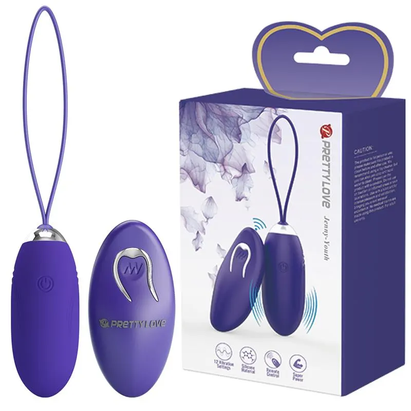 Jenny Youth Huevo Vibrador con Control Remoto · PRETTYLOVE · Huevos y Balas Vibradoras