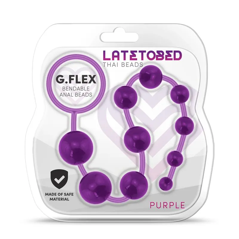 G.Flex Bolas Tailandesas Flexibles Púrpura · LATETOBED · Anal — Foto 4
