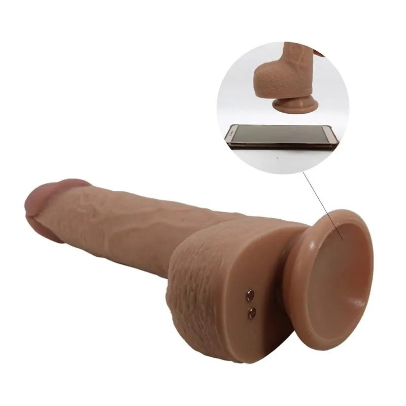 Tommy Dildo Realista con Vibración y Thrusting con Contorl Remoto · PRETTYLOVE · Vibradores — Foto 5