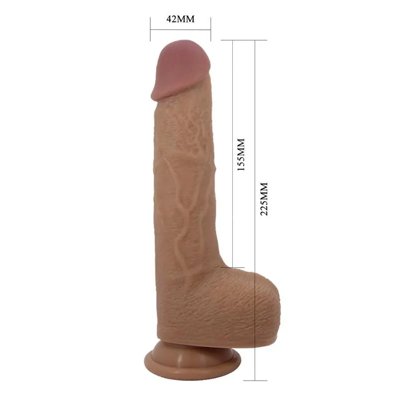 Tommy Dildo Realista con Vibración y Thrusting con Contorl Remoto · PRETTYLOVE · Vibradores — Foto 8