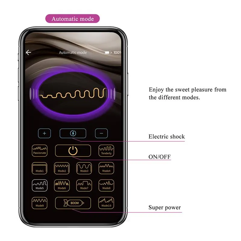 Jefferson Plug Anal con Electroshock y APP · PRETTYLOVE · Electroestimulación — photo 10