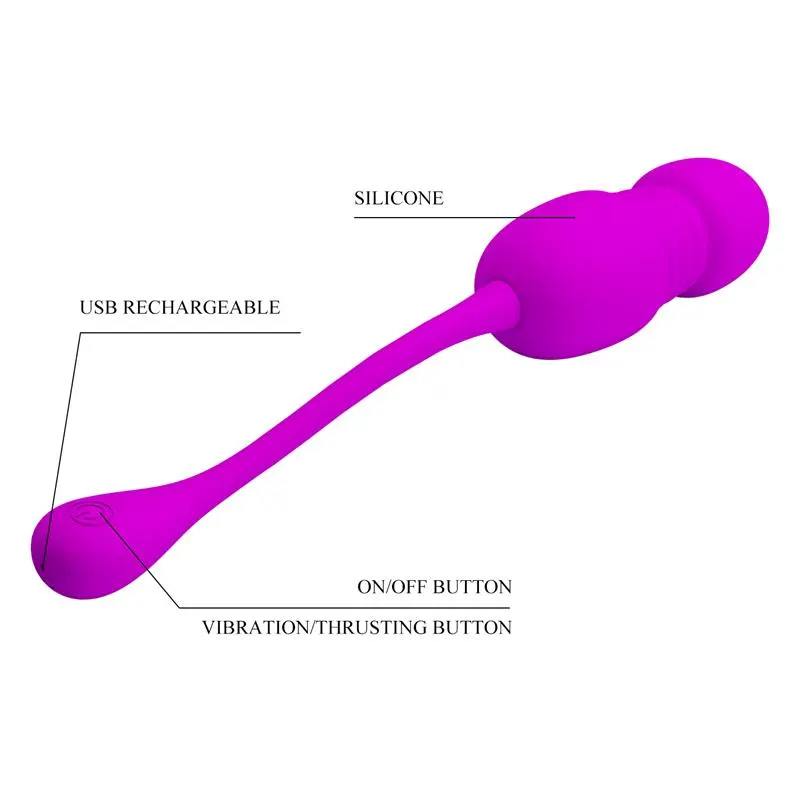 Callie Huevo Vibrador con Movimiento Thursting · PRETTYLOVE · Huevos y Balas Vibradoras — Foto 4