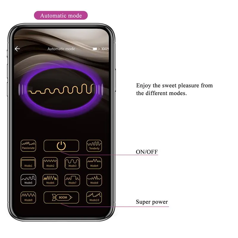 Doreen Huevo Vibrador con Electro Shock y APP · PRETTYLOVE · Huevos y Balas Vibradoras — Foto 10