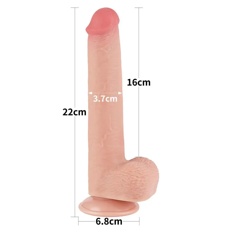 Dildo Dual Density Piel Deslizante Retractil 9 · LOVETOY · Dildos — photo 11