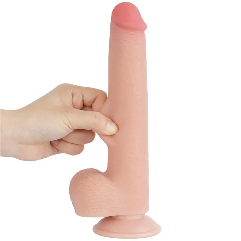 Dildo Dual Density Piel Deslizante Retractil 9 · LOVETOY · Dildos — photo 3