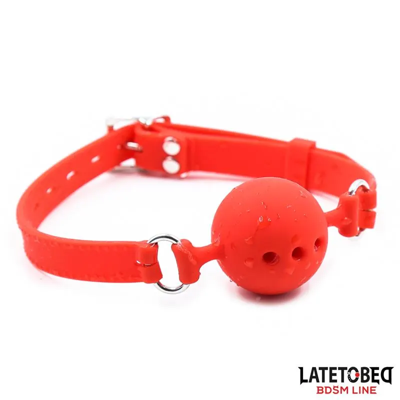 Mordaza Bola Silicona Transpirale S - 4 cm · LATETOBED BDSM LINE · Máscaras, Antifaces y Mordazas — Foto 2