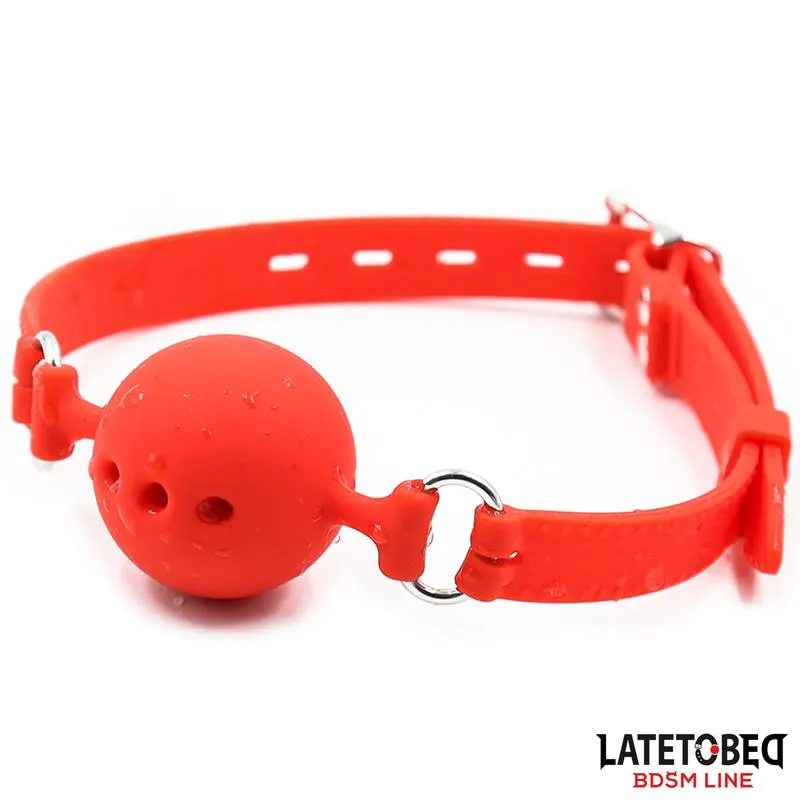 Mordaza Bola Silicona Transpirale S - 4 cm · LATETOBED BDSM LINE · Máscaras, Antifaces y Mordazas — Foto 3