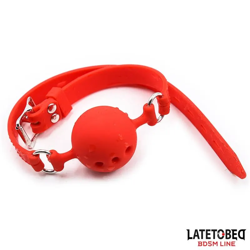Mordaza Bola Silicona Transpirale S - 4 cm · LATETOBED BDSM LINE · Máscaras, Antifaces y Mordazas — Foto 4
