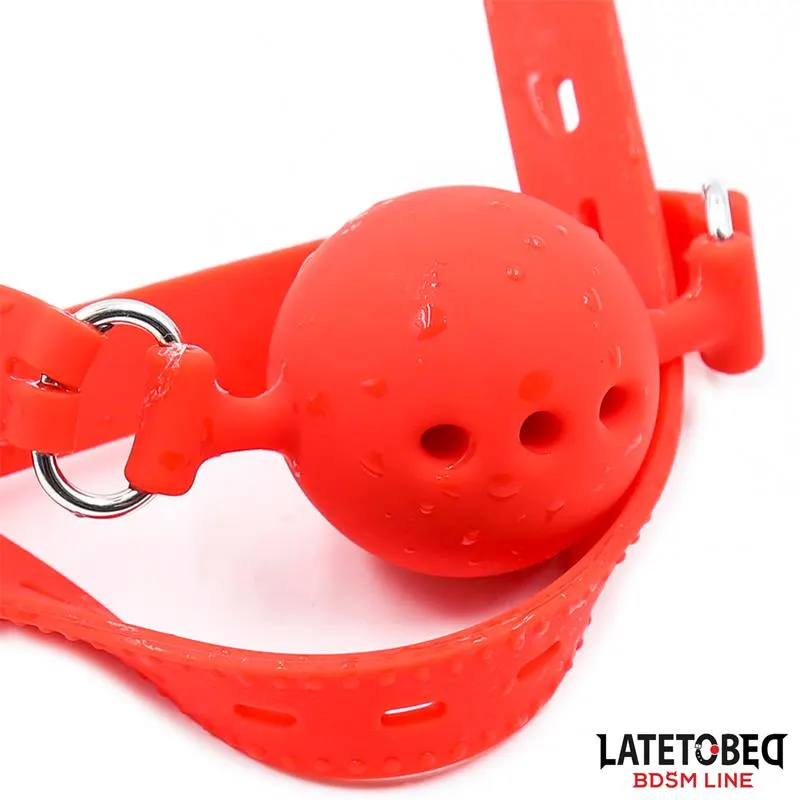 Mordaza Bola Silicona Transpirale S - 4 cm · LATETOBED BDSM LINE · Máscaras, Antifaces y Mordazas — Foto 5