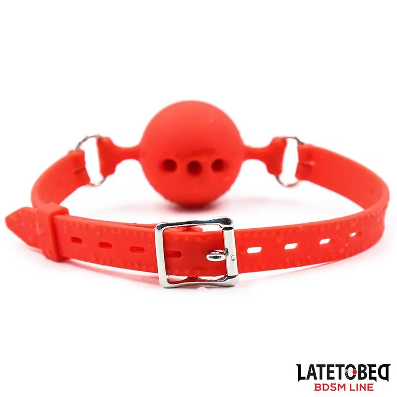 Mordaza Bola Silicona Transpirale S - 4 cm · LATETOBED BDSM LINE · Máscaras, Antifaces y Mordazas — Foto 6