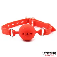 Mordaza Bola Silicona Transpirale S - 4 cm · LATETOBED BDSM LINE · Máscaras, Antifaces y Mordazas