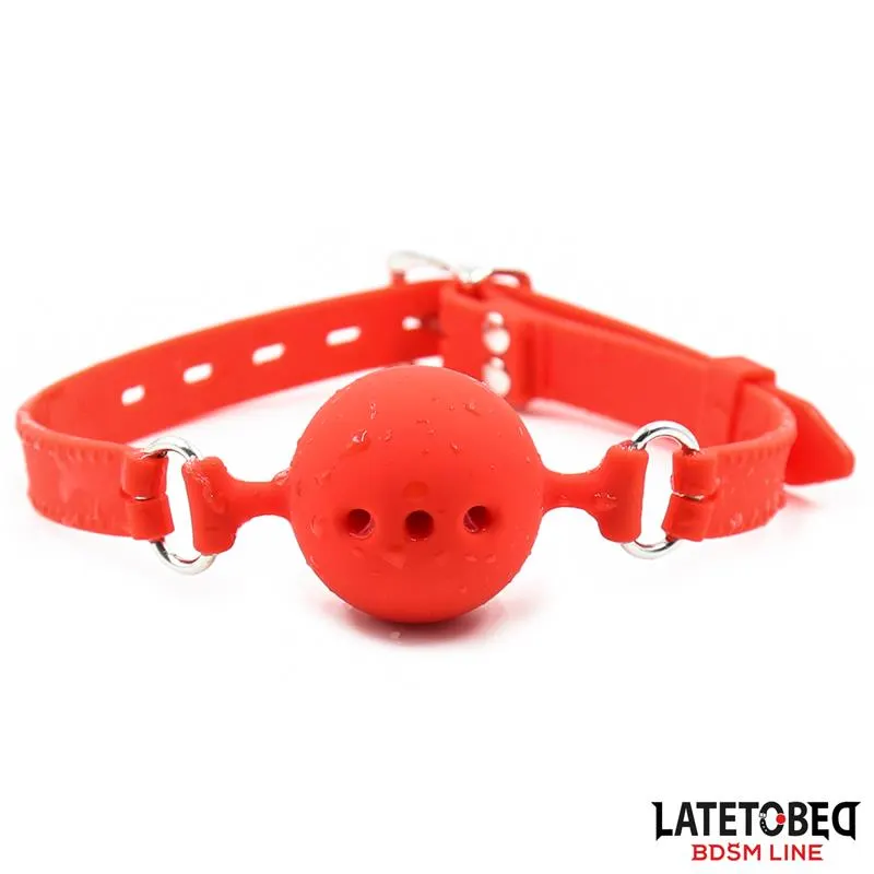 Mordaza Bola Silicona Transpirale S - 4 cm · LATETOBED BDSM LINE · Máscaras, Antifaces y Mordazas