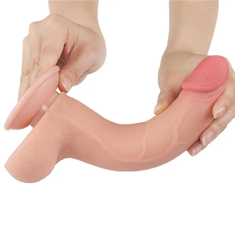 Dildo Dual Density Piel Deslizante Retractil 8.5 · LOVETOY · Dildos — Foto 2