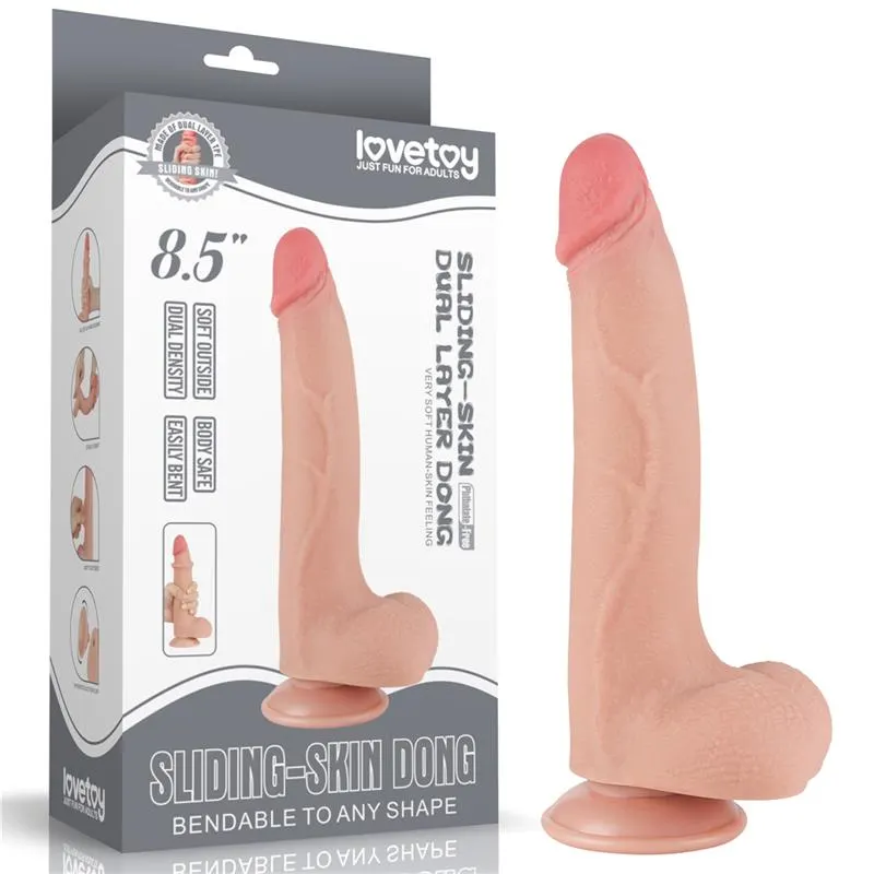 Dildo Dual Density Piel Deslizante Retractil 8.5 · LOVETOY · Dildos — Foto 13