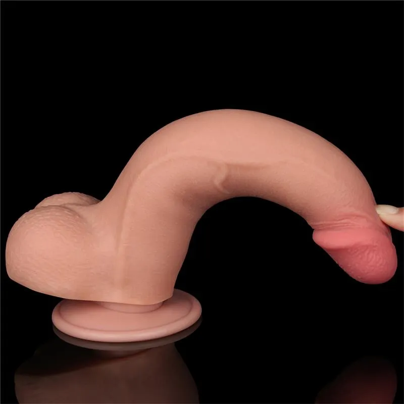 Dildo Dual Density Piel Deslizante Retractil 8.5 · LOVETOY · Dildos — Foto 4