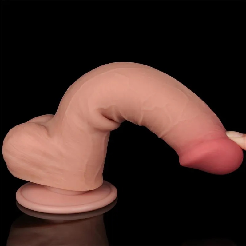 Dildo Dual Layer Piel Deslizante Retractil 8 · LOVETOY · LOVETOY · Dildos — Foto 4