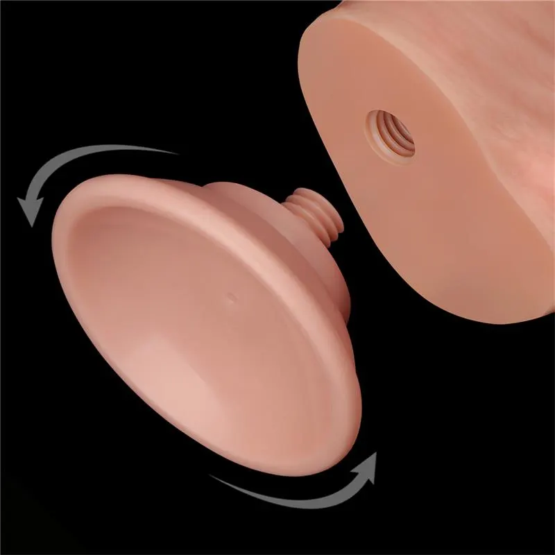 Dildo Dual Layer Piel Deslizante Retractil 8 · LOVETOY · LOVETOY · Dildos — Foto 9