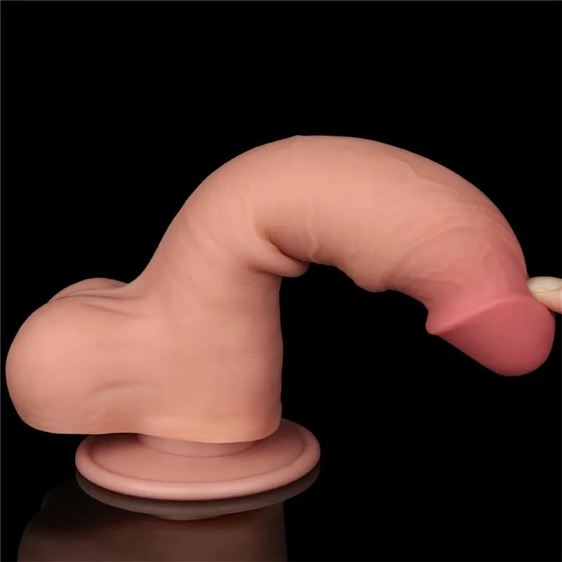 Dildo Dual Layer Piel Deslizante Retractil 8 · LOVETOY · LOVETOY · Dildos — Foto 5