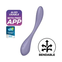 G-Spot Flex 5+ Multi Vibrador con Satisfyer Connect APP Lilac · SATISFYER · Vibradores
