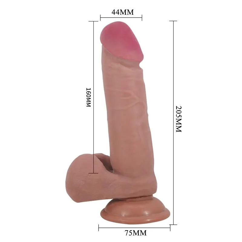 Dildo con Piel Deslizante Retractil 20.5 cm · BAILE · Dildos — photo 6