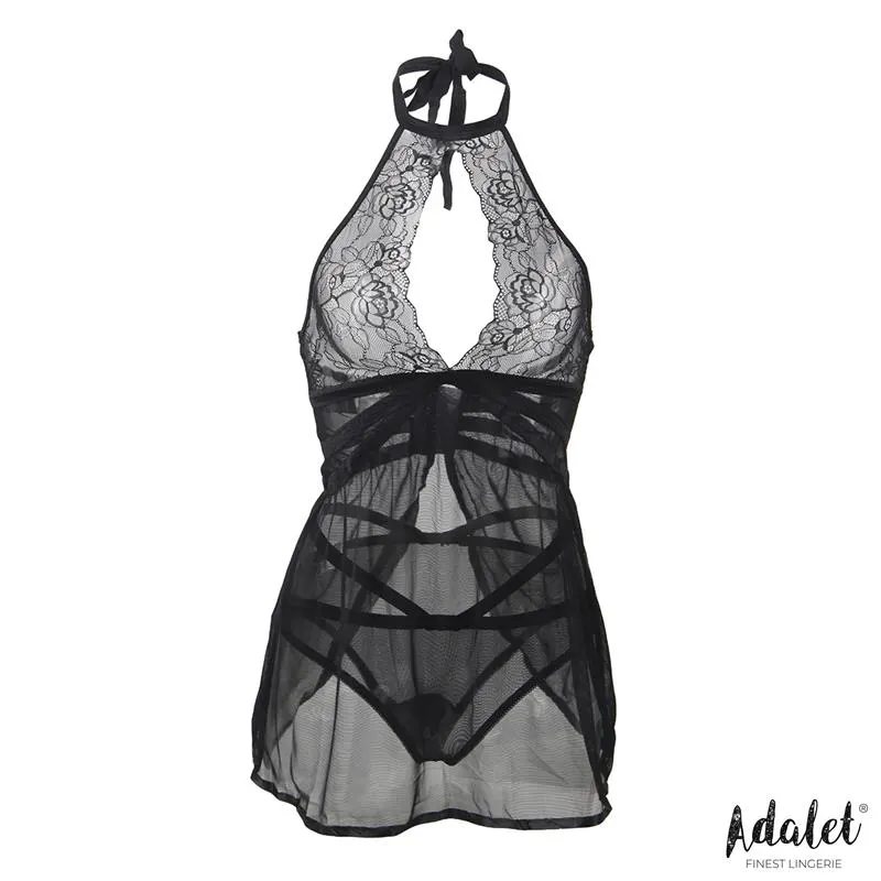 Nova Babydoll Espalda Abierta y Tanga · S/M · ADALET LINGERIE · Conjuntos y Bodies — Foto 3