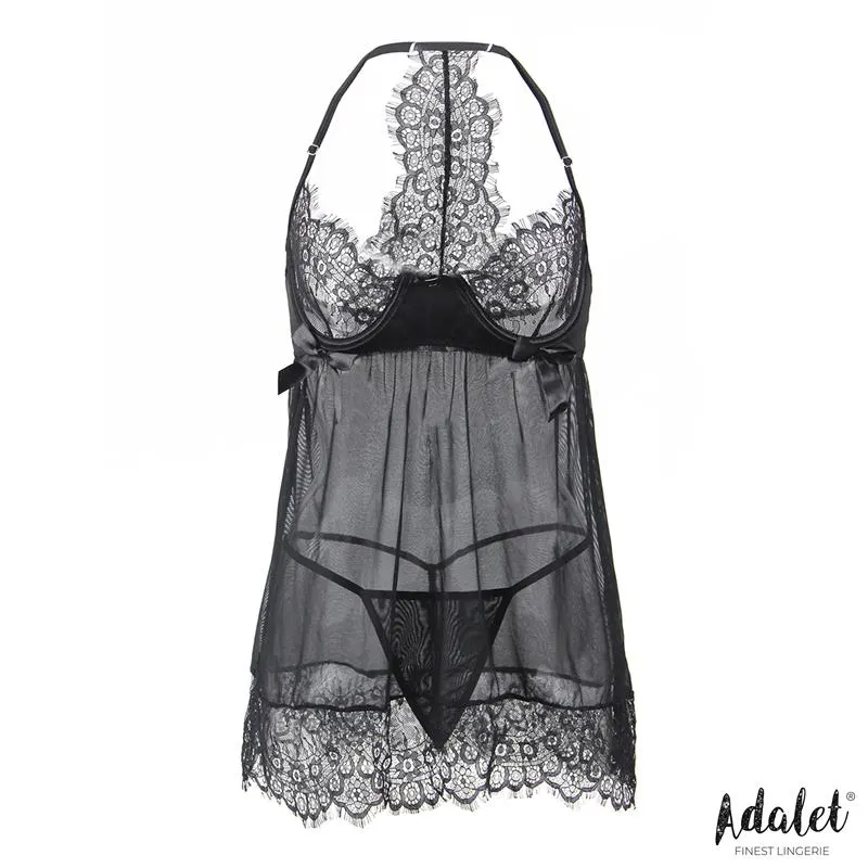 Mila Babydoll con Pecho Ajustable y Tanga · S/M · ADALET LINGERIE · Conjuntos y Bodies — photo 3