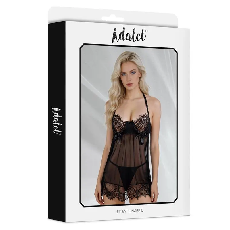 Mila Babydoll con Pecho Ajustable y Tanga · S/M · ADALET LINGERIE · Conjuntos y Bodies — photo 4