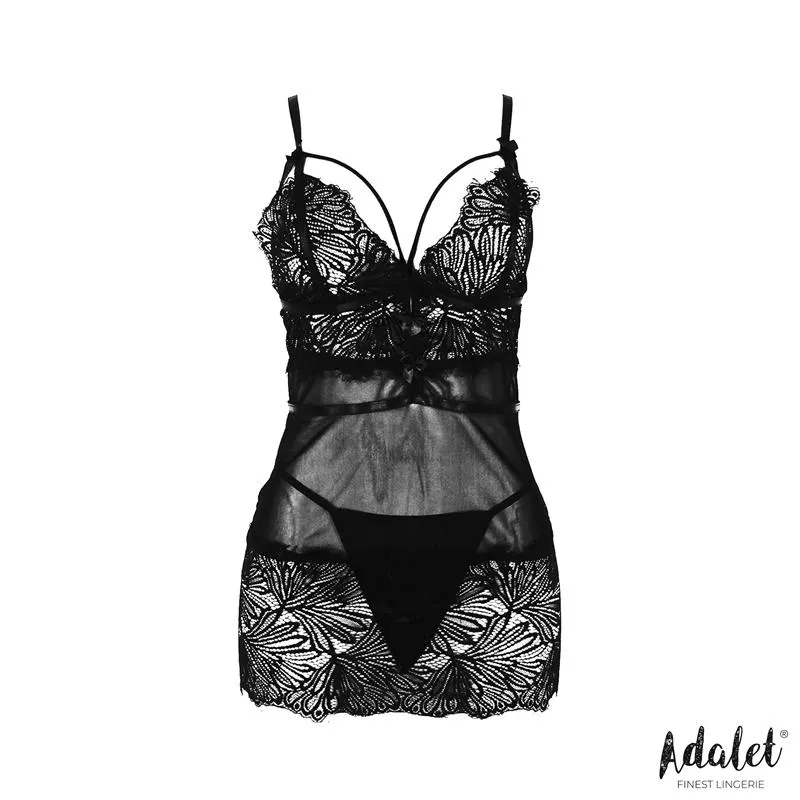 Lila Babydoll Espalda Abierta y Tanga · S/M · ADALET LINGERIE · Conjuntos y Bodies — Foto 3