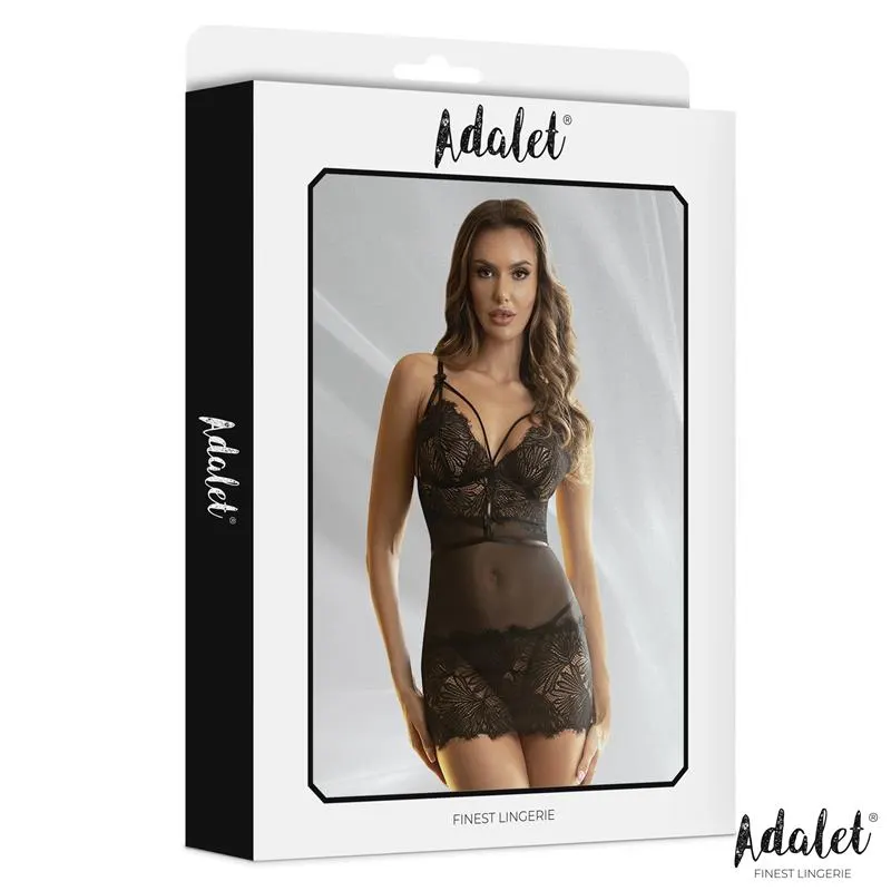 Lila Babydoll Espalda Abierta y Tanga · S/M · ADALET LINGERIE · Conjuntos y Bodies — Foto 4