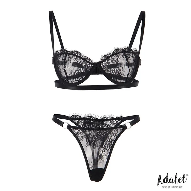 Mia Set Sujetador y Tanga de Encaje Negro · S/M · ADALET LINGERIE · Conjuntos y Bodies — photo 3