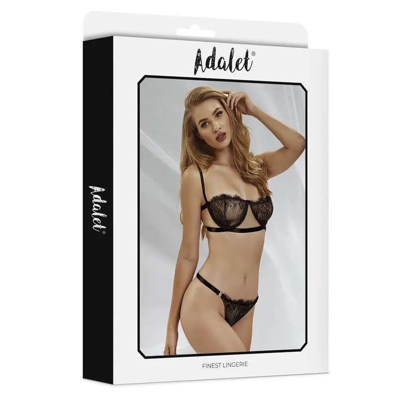 Mia Set Sujetador y Tanga de Encaje Negro · S/M · ADALET LINGERIE · Conjuntos y Bodies — photo 4