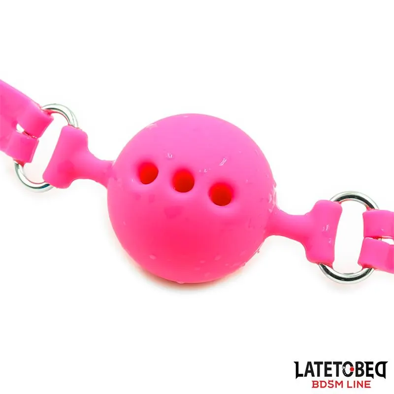 Mordaza Bola Silicona Transpirable M - 4.5 cm · LATETOBED BDSM LINE · Máscaras, Antifaces y Mordazas — photo 4