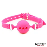 Mordaza Bola Silicona Transpirable M - 4.5 cm · LATETOBED BDSM LINE · Máscaras, Antifaces y Mordazas