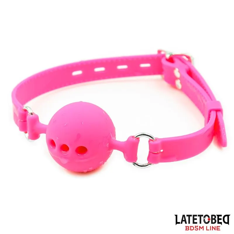 Mordaza Bola Silicona Transpirable S - 4 cm · LATETOBED BDSM LINE · Máscaras, Antifaces y Mordazas