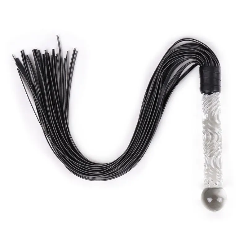Flogger con Mango de Cristal 70 cm · LATETOBED BDSM LINE · Spanking y Azotes — photo 2