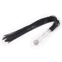 Flogger con Mango de Cristal 70 cm · LATETOBED BDSM LINE · Spanking y Azotes